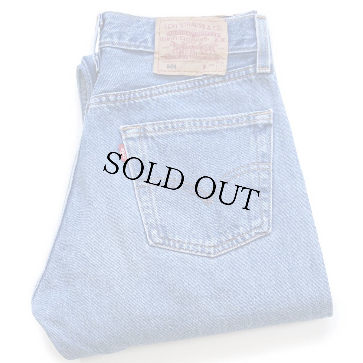 画像1: 90s USA製 Levi'sリーバイス 501 デニムパンツ W29 L34★171 (1)