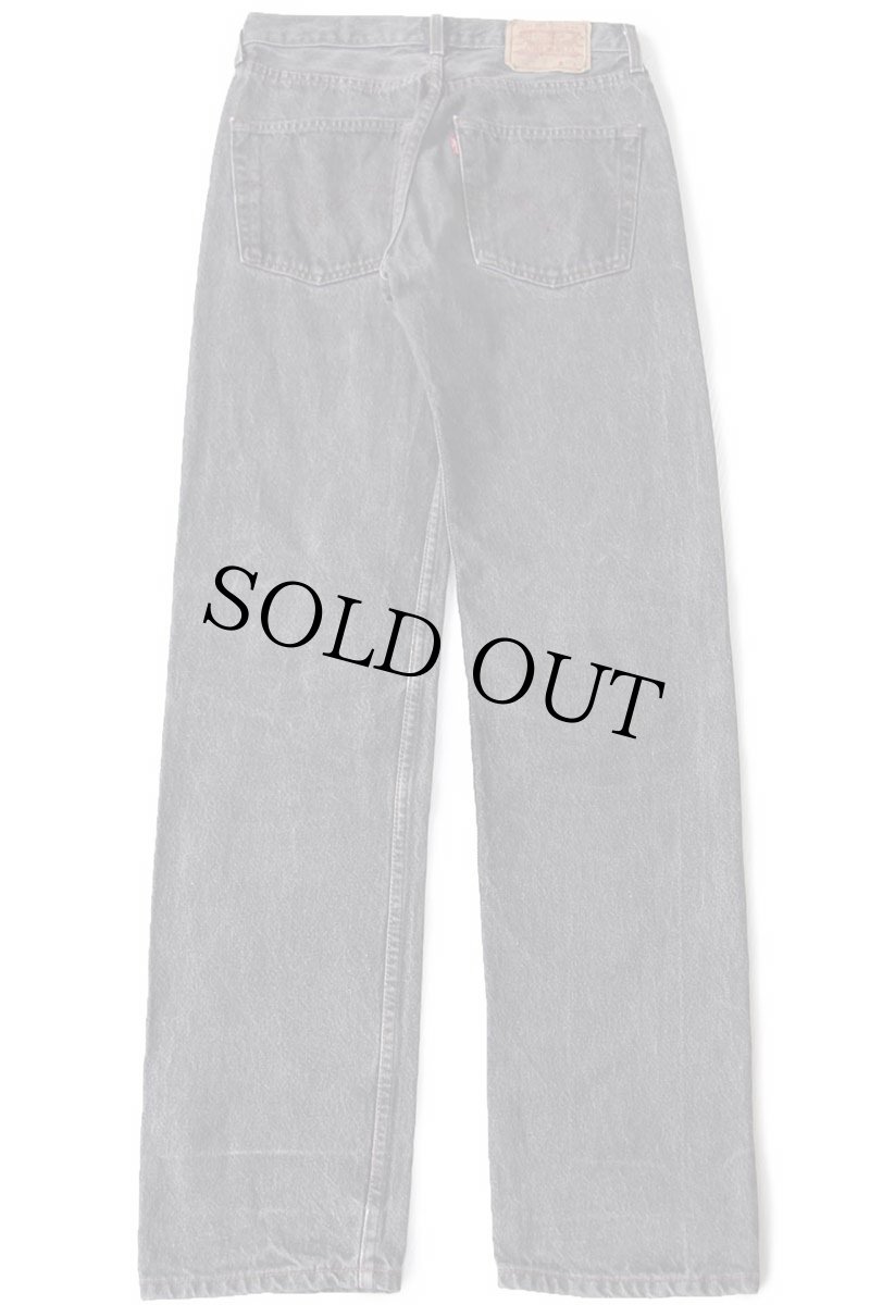 画像3: 80s Levi'sリーバイス 501 ペンキ飛び 先染め ブラック デニムパンツ W30 L33★ユーロ (3)