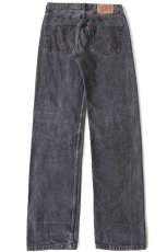 画像3: 80s Levi'sリーバイス 501 ペンキ飛び 先染め ブラック デニムパンツ w30 L33★ユーロ (3)