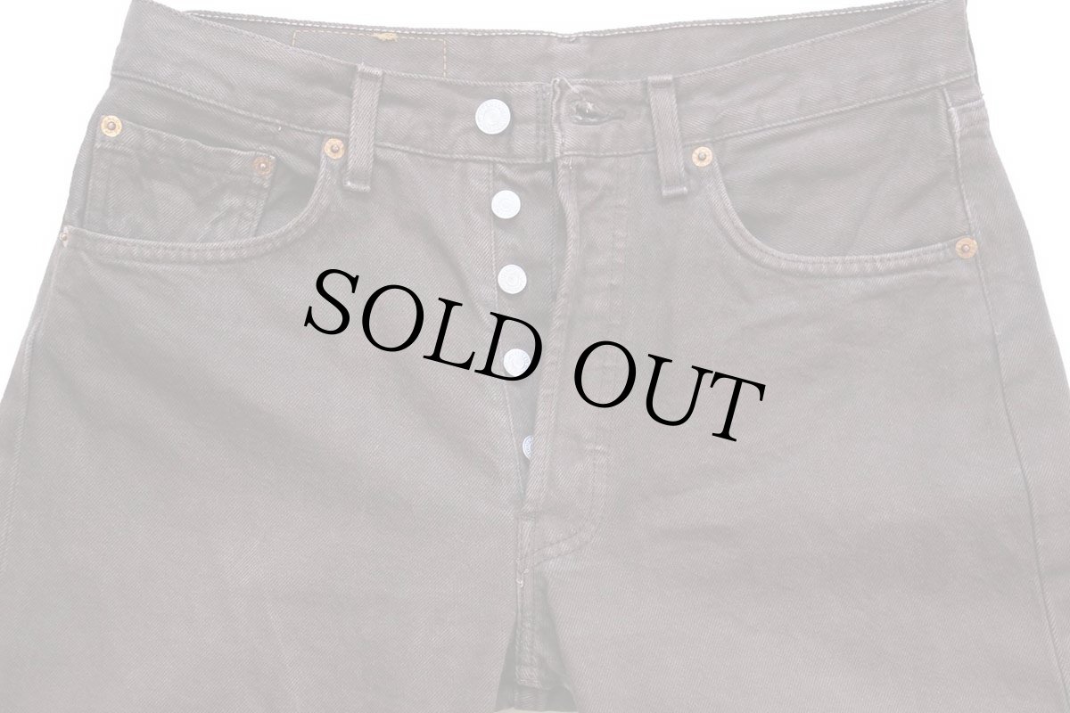 画像4: 90s フランス製 Levi'sリーバイス 501 後染め カラーデニムパンツ 焦げ茶 w31 L34★ユーロ (4)