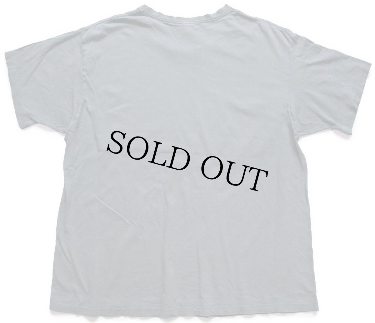 画像3: 90s USA製 Calvin Klein Jeans カルバンクライン ロゴ ひび割れプリント ペンキ飛び コットンTシャツ グリーングレー XL (3)