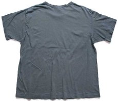 画像3: 90s USA製 Calvin Klein Jeans カルバンクライン ロゴ ひび割れプリント ペンキ飛び コットンTシャツ グリーングレー XL (3)