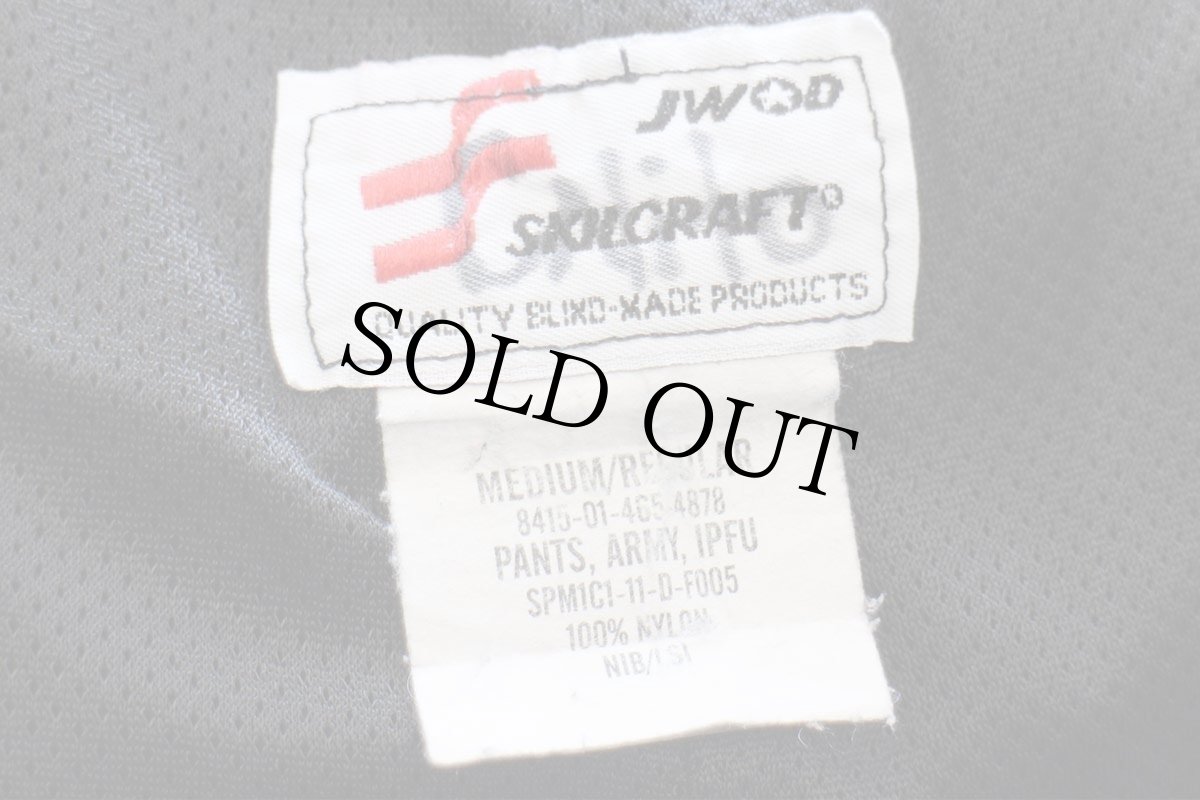 画像6: 11 米軍 U.S.ARMY IPFU トレーニング ナイロンパンツ 黒 M/R★81 PFU (6)