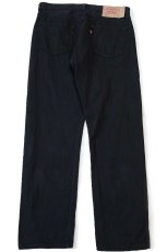 画像3: 90s 英国製 Levi'sリーバイス 501 後染め ブラック デニムパンツ w34 L30★A ユーロ (3)