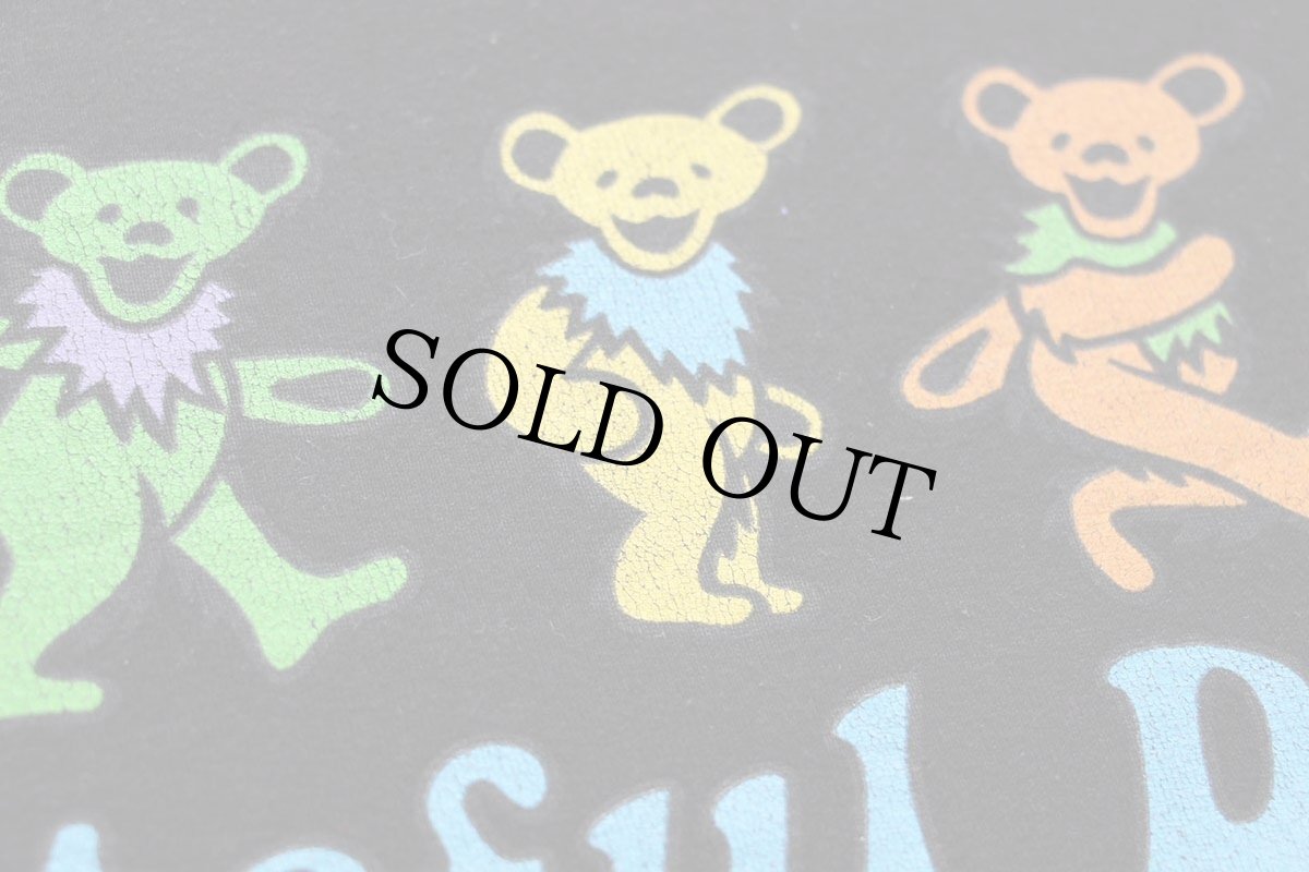 画像5: Grateful Dead グレイトフルデッド ダンシングベア コットンTシャツ 黒 M (5)