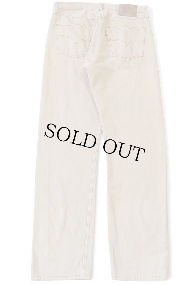 画像3: 00s USA製 Levi'sリーバイス 501 後染め カラーデニムパンツ 薄茶 w33 L32 (3)