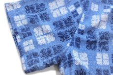 画像6: Nat Nast 総柄 半袖 シルク×コットンシャツ L (6)