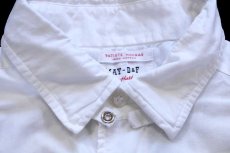 画像4: 60s MAY-D&F by Hathaway タブカラー 半袖 コットン ドレスシャツ 白 15.5 (4)