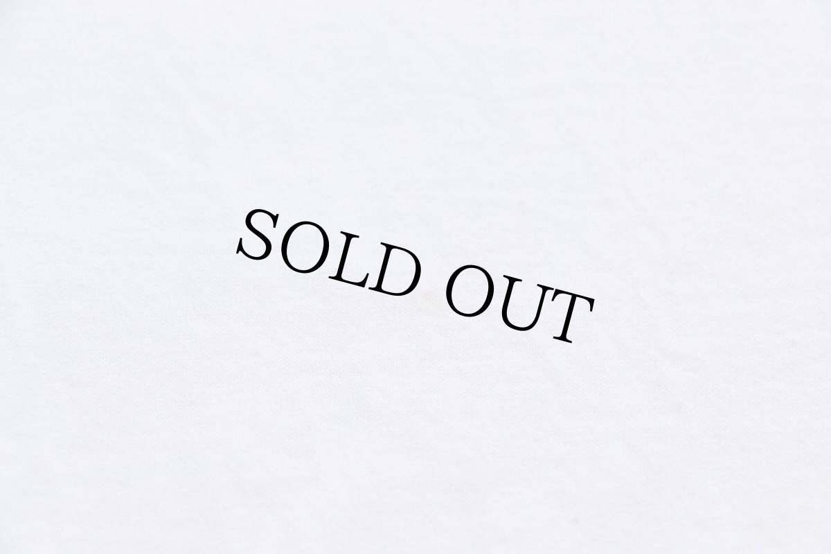 画像6: 00s STARBUCKS COFFEE スターバックス コーヒー ロゴ レッドリボン 足型 両面プリント コットン リンガーTシャツ 白×黒 L (6)