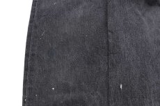 画像6: 80s Levi'sリーバイス 501 ペンキ飛び 先染め ブラック デニムパンツ w30 L33★ユーロ (6)