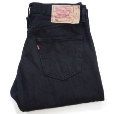 画像1: 90s 英国製 Levi'sリーバイス 501 後染め ブラック デニムパンツ w34 L30★A ユーロ (1)
