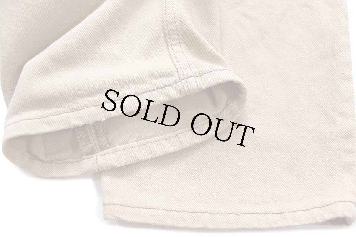 画像8: 00s USA製 Levi'sリーバイス 501 後染め カラーデニムパンツ 薄茶 w33 L32 (8)