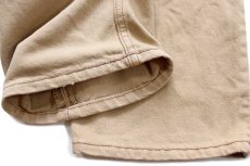 画像8: 00s USA製 Levi'sリーバイス 501 後染め カラーデニムパンツ 薄茶 w33 L32 (8)