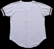 画像2: 90s USA製 Swingster MLB WHITE SOX Coach Williams 刺繍 ベースボールシャツ 杢ライトグレー L (2)