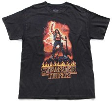 画像2: NETFLIX STRANGER THINGS ストレンジャーシングス Eddie Munson コットンTシャツ 黒 M (2)