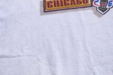 画像6: 90s STARTERスターター NBA 1996 CHAMPIONS CHICAGO BULLS シカゴ ブルズ コットンTシャツ 白 M (6)