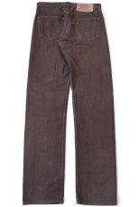 画像3: 90s フランス製 Levi'sリーバイス 501 後染め カラーデニムパンツ 焦げ茶 w31 L34★ユーロ (3)