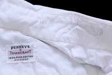 画像4: 60s PENNEY'S TOWNCRAFT 無地 マチ付き ピマ コットンシャツ 白 14 (4)