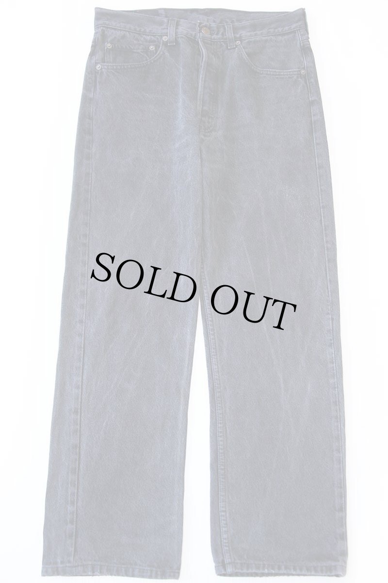 画像2: 90s USA製 Levi'sリーバイス 501 後染め ブラック デニムパンツ W32 (2)