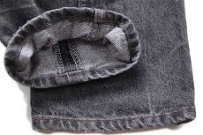 画像7: 80s Levi'sリーバイス 501 ペンキ飛び 先染め ブラック デニムパンツ w30 L33★ユーロ (7)