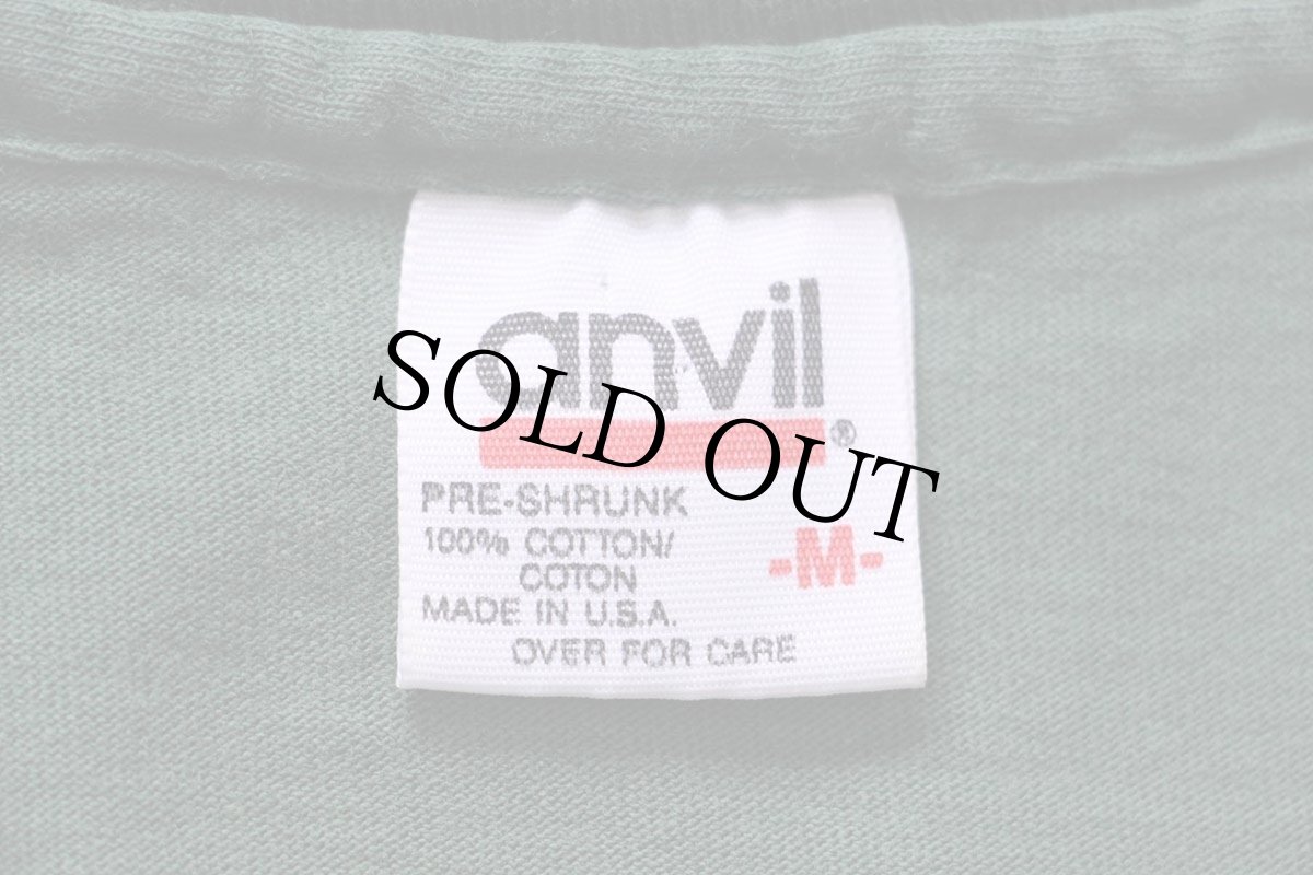 画像5: 90s USA製 HERSHEY'Sハーシーズ チョコレート ロゴ CHOCOLATE TOWN PENNSYLVANIA コットンTシャツ 緑 フェード M (5)