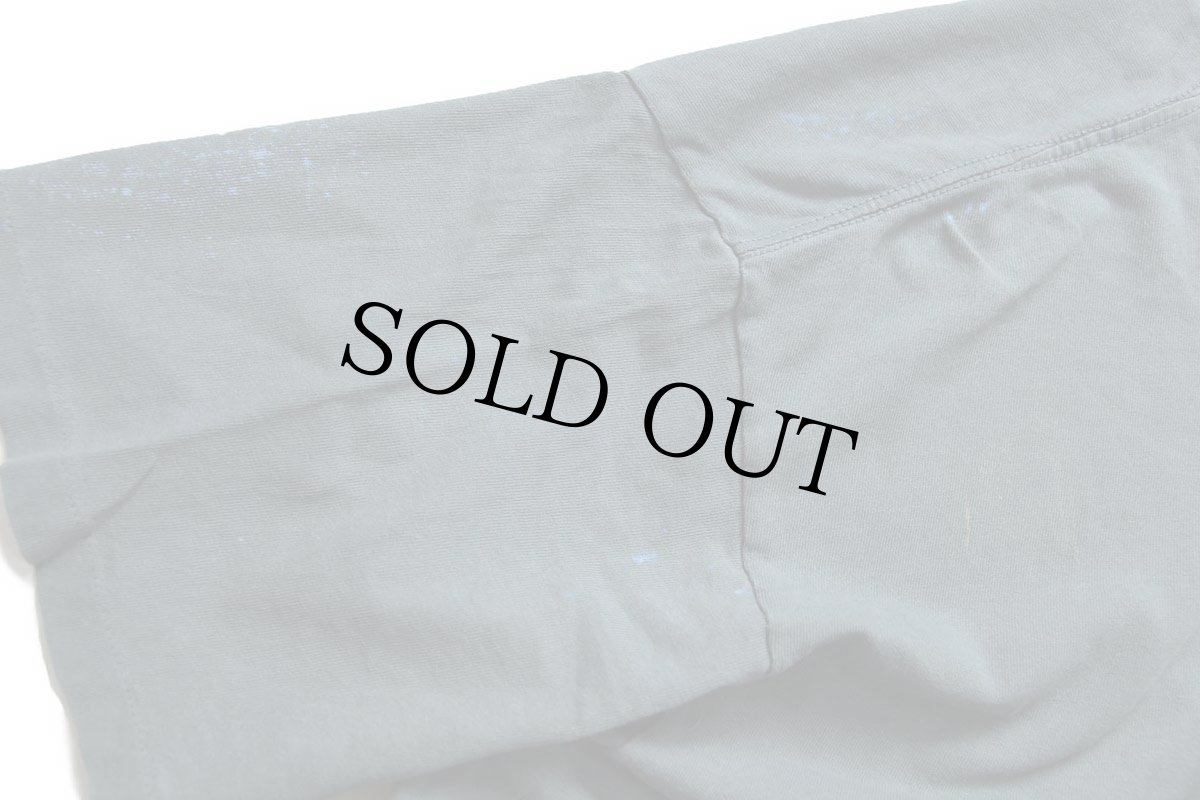 画像6: 90s USA製 Calvin Klein Jeans カルバンクライン ロゴ ひび割れプリント ペンキ飛び コットンTシャツ グリーングレー XL (6)