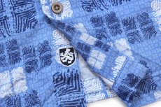 画像5: Nat Nast 総柄 半袖 シルク×コットンシャツ L (5)