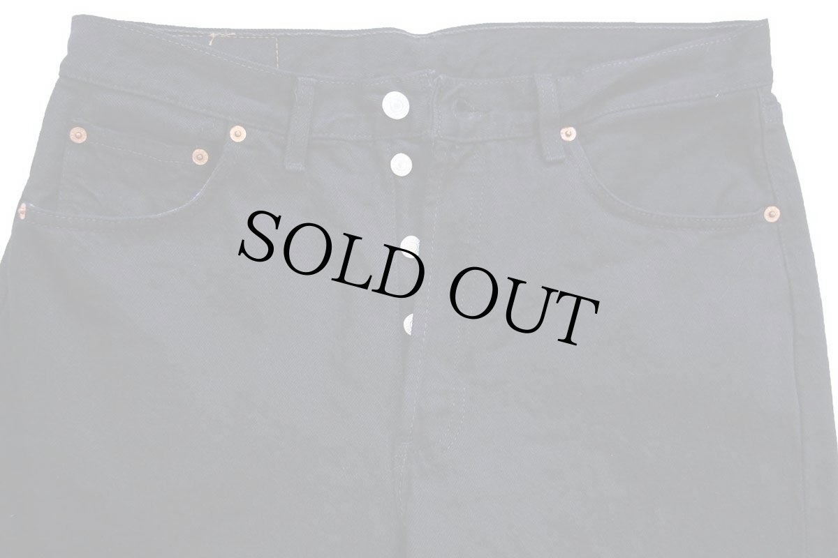 画像4: 90s 英国製 Levi'sリーバイス 501 後染め ブラック デニムパンツ W34 L30★A ユーロ (4)