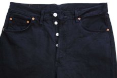 画像4: 90s 英国製 Levi'sリーバイス 501 後染め ブラック デニムパンツ w34 L30★A ユーロ (4)