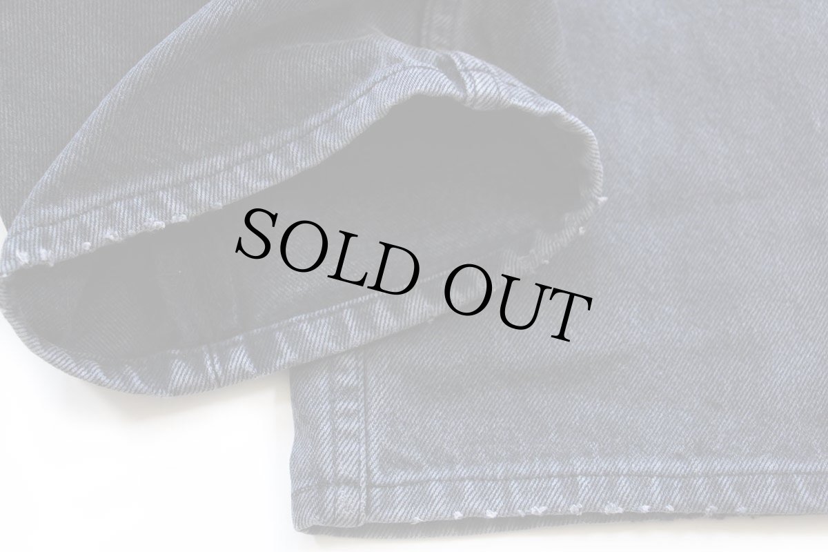 画像8: 90s USA製 Levi'sリーバイス 501 後染め ブラック デニムパンツ W32 (8)