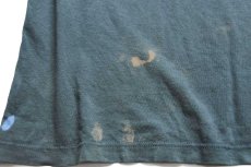 画像7: 90s USA製 Calvin Klein Jeans カルバンクライン ロゴ ひび割れプリント ペンキ飛び コットンTシャツ グリーングレー XL (7)