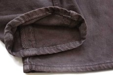 画像8: 90s フランス製 Levi'sリーバイス 501 後染め カラーデニムパンツ 焦げ茶 w31 L34★ユーロ (8)