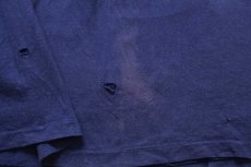 画像6: 90s USA製 Championチャンピオン MICHIGAN WOLVERINES ダメージ コットンTシャツ 紺 XL (6)