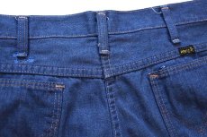 画像7: 70s USA製 Wranglerラングラー フレア バットダイ デニムパンツ w34 (7)