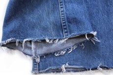 画像10: 70s USA製 Levi'sリーバイス 517 カットオフ デニムパンツ w32★ブーツカット (10)