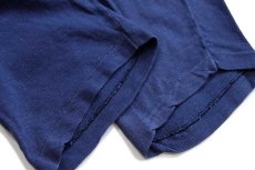 画像6: 70s USA製 Championチャンピオン PENNSYLVANIA 二段中抜きプリント コットン フットボールTシャツ 紺 フェード L (6)