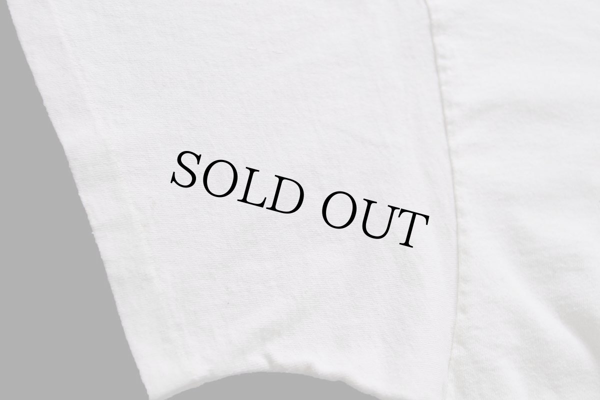 画像7: 90s USA製 JOANN New York inspiring creativity サン スマイル ペンキ飛び 両面プリント コットンTシャツ 生成り XL (7)