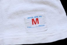 画像5: 70s USA製 ARTEX MIDLAND 80 ナンバリング コットン フットボールTシャツ 生成り M (5)