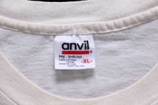 画像5: 90s USA製 JOANN New York inspiring creativity サン スマイル ペンキ飛び 両面プリント コットンTシャツ 生成り XL (5)
