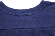 画像5: 70s USA製 Championチャンピオン PENNSYLVANIA 二段中抜きプリント コットン フットボールTシャツ 紺 フェード L (5)