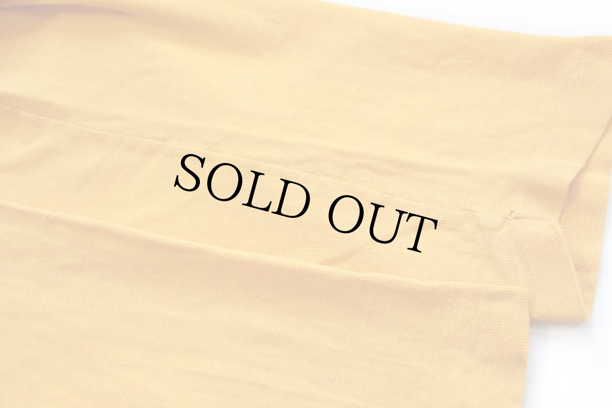 画像8: 70s USA製 Championチャンピオン MINNESOTA 12 ナンバリング ひび割れプリント コットン フットボールTシャツ マスタード M (8)