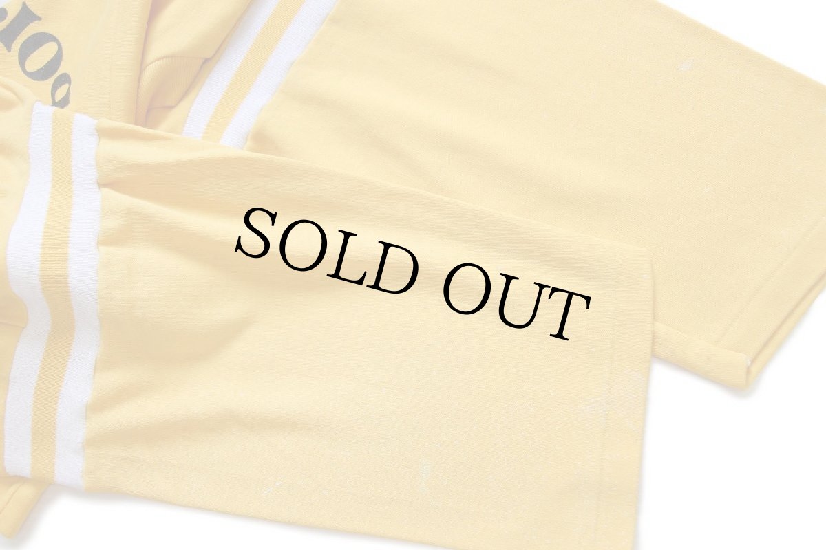 画像7: 80s MILITARY POLICE FORT McCLELLAN ALABAMA 両面プリント ペンキ飛び アスレチックTシャツ 黄 (7)