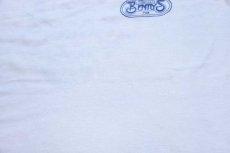 画像6: 80s USA製 UNCLE BENTLY'S PUB 両面プリント 七分袖 ラグランTシャツ 白×青 L (6)