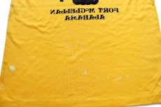 画像6: 80s MILITARY POLICE FORT McCLELLAN ALABAMA 両面プリント ペンキ飛び アスレチックTシャツ 黄 (6)