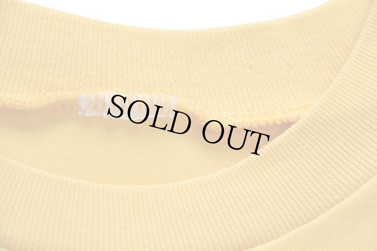 画像5: 80s MILITARY POLICE FORT McCLELLAN ALABAMA 両面プリント ペンキ飛び アスレチックTシャツ 黄 (5)