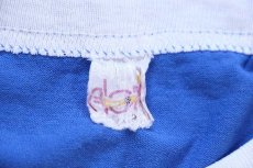 画像4: 80s USA製 HAWAII 89 ナンバリング ツートン フットボールTシャツ 白×青 L (4)