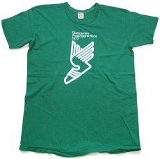 画像2: 70s USA製 RUSSELLラッセル Guardsmen Angel Island Race 1977 ウイングフット コットンTシャツ 緑 L (2)
