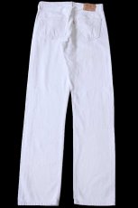 画像3: 90s USA製 Levi'sリーバイス 501 ホワイト デニムパンツ w32 L34 (3)