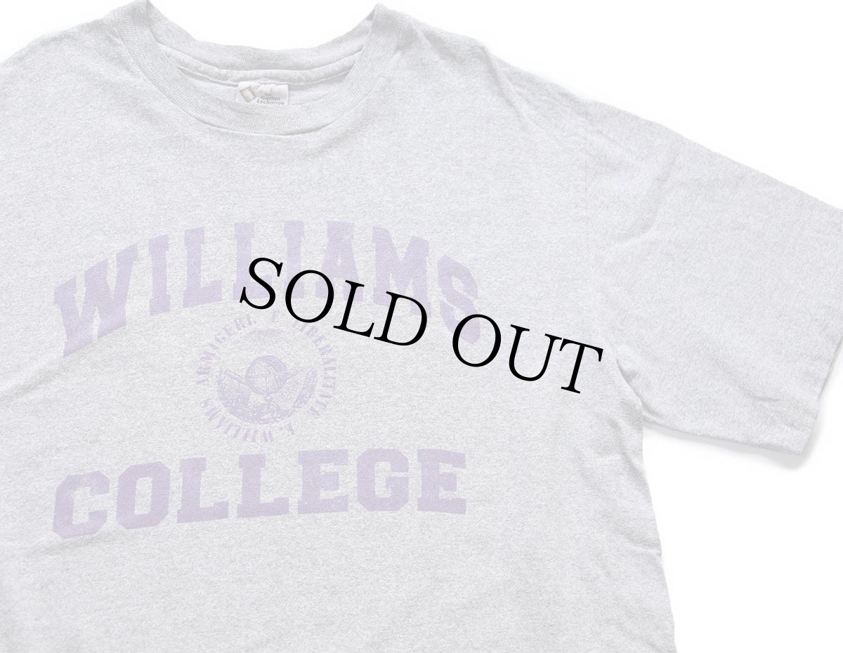 画像1: 90s USA製 The Cotton Exchange WILLIAMS COLLEGE コットン×レーヨン Tシャツ 杢グレー L (1)