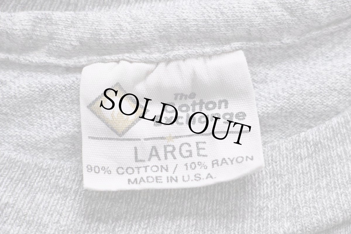 画像5: 90s USA製 The Cotton Exchange WILLIAMS COLLEGE コットン×レーヨン Tシャツ 杢グレー L (5)